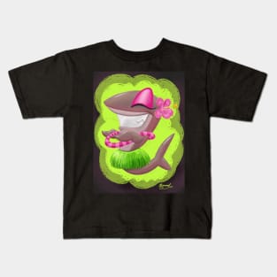 Sweet Hula Shark Kids T-Shirt